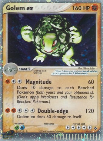 Golem ex EX Dragon Pokemon Card