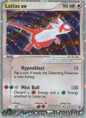 Latias ex EX Dragon Pokemon Card