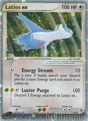 Latios ex EX Dragon Pokemon Card