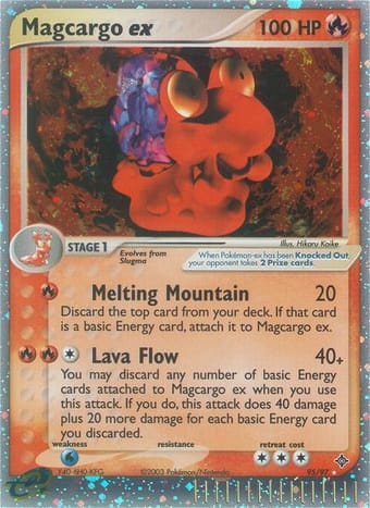 Magcargo ex EX Dragon Pokemon Card