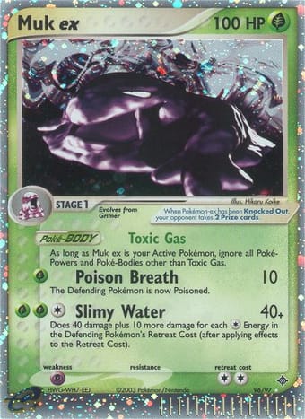 Muk ex EX Dragon Pokemon Card