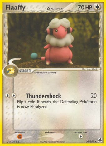 Flaaffy δ EX Dragon Frontiers Pokemon Card