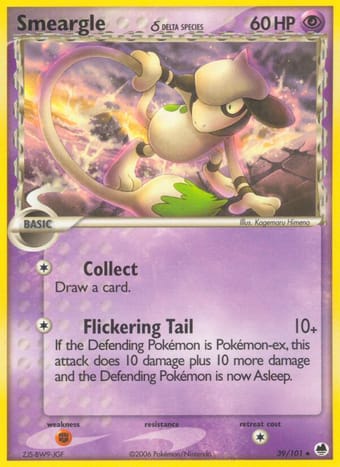 Smeargle δ EX Dragon Frontiers Pokemon Card