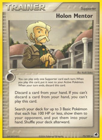 Holon Mentor EX Dragon Frontiers Pokemon Card