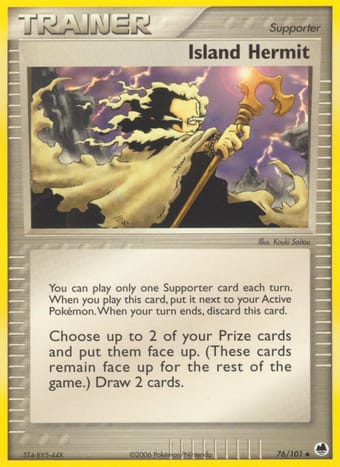 Island Hermit EX Dragon Frontiers Pokemon Card