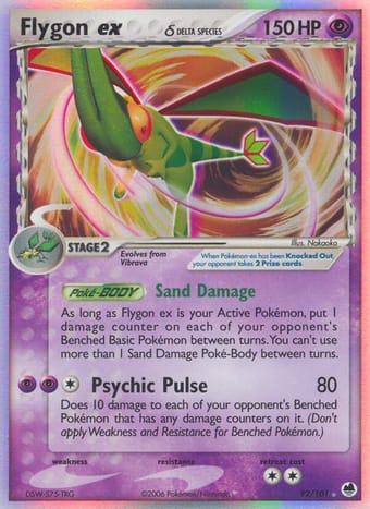 Flygon ex δ EX Dragon Frontiers Pokemon Card