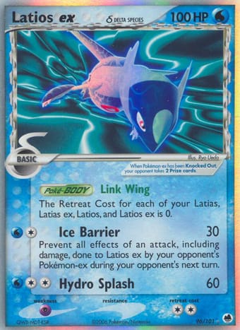 Latios ex δ EX Dragon Frontiers Pokemon Card