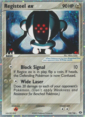 Registeel ex EX Emerald Pokemon Card