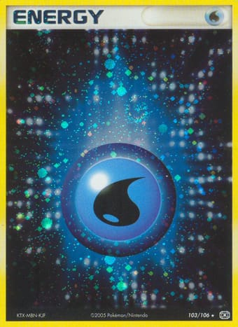 Water Energy EX Emerald Pokemon Card