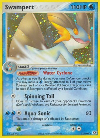 Swampert EX Emerald Pokemon Card