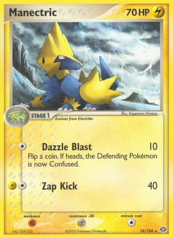 Manectric EX Emerald Pokemon Card