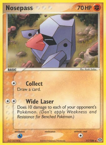 Nosepass EX Emerald Pokemon Card