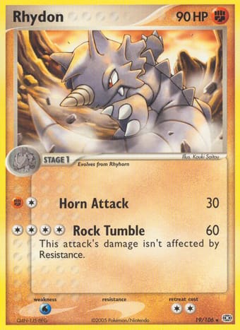 Rhydon EX Emerald Pokemon Card