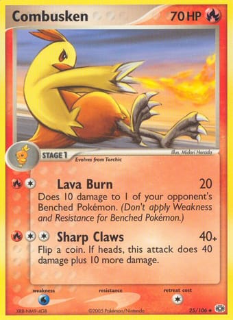 Combusken EX Emerald Pokemon Card
