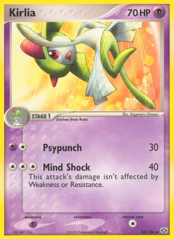 Kirlia EX Emerald Pokemon Card