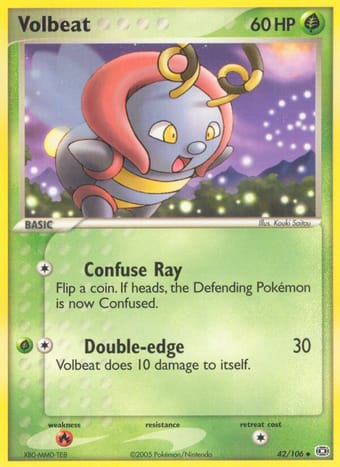 Volbeat EX Emerald Pokemon Card
