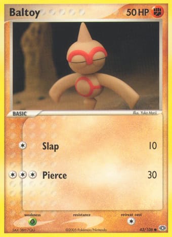 Baltoy EX Emerald Pokemon Card