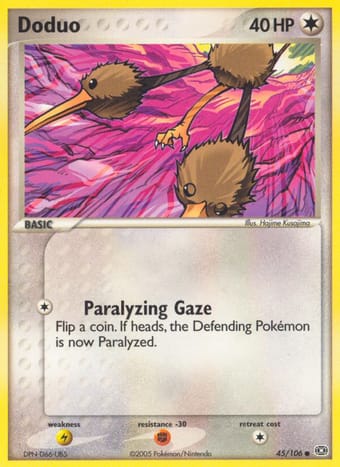 Doduo EX Emerald Pokemon Card