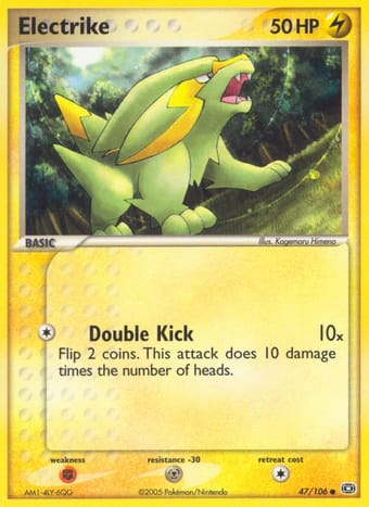 Electrike EX Emerald Pokemon Card