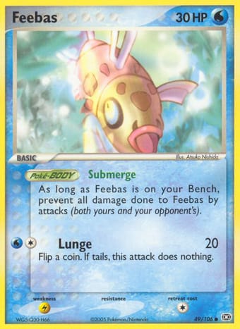 Feebas EX Emerald Pokemon Card
