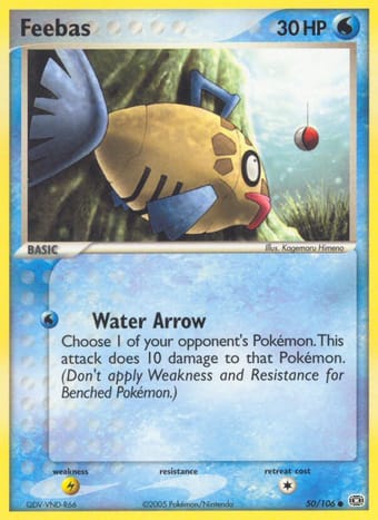 Feebas EX Emerald Pokemon Card