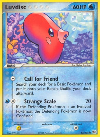 Luvdisc EX Emerald Pokemon Card