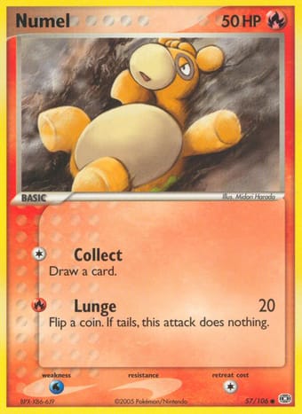 Numel EX Emerald Pokemon Card