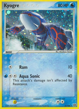Kyogre EX Emerald Pokemon Card
