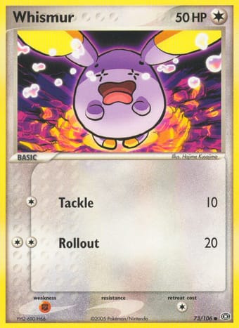 Whismur EX Emerald Pokemon Card