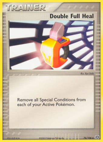 Double Full Heal EX Emerald Pokemon Card