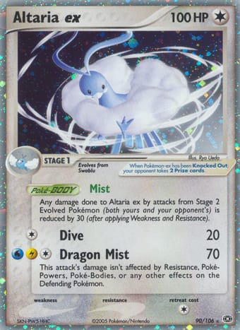 Altaria ex EX Emerald Pokemon Card