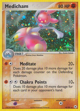 Medicham EX Hidden Legends Pokemon Card