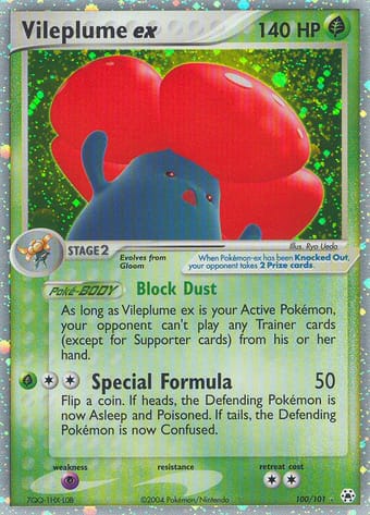 Vileplume ex EX Hidden Legends Pokemon Card