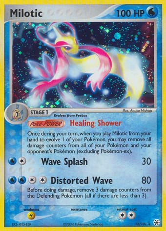 Milotic EX Hidden Legends Pokemon Card