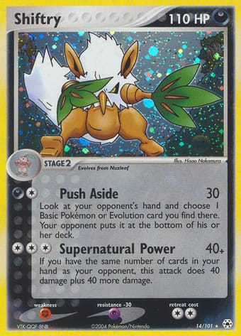 Shiftry EX Hidden Legends Pokemon Card
