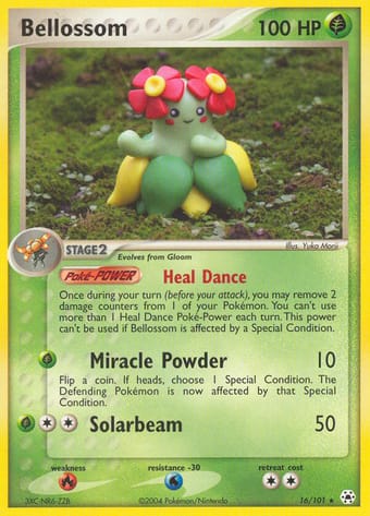 Bellossom EX Hidden Legends Pokemon Card