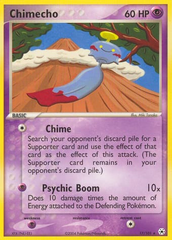 Chimecho EX Hidden Legends Pokemon Card