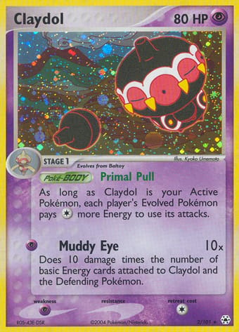 Claydol EX Hidden Legends Pokemon Card