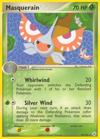 Masquerain EX Hidden Legends Pokemon Card