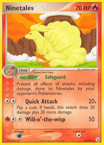 Ninetales EX Hidden Legends Pokemon Card