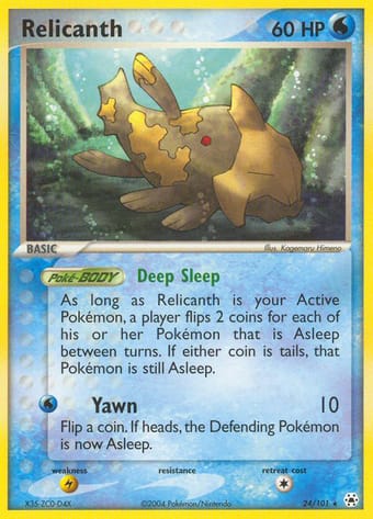Relicanth EX Hidden Legends Pokemon Card