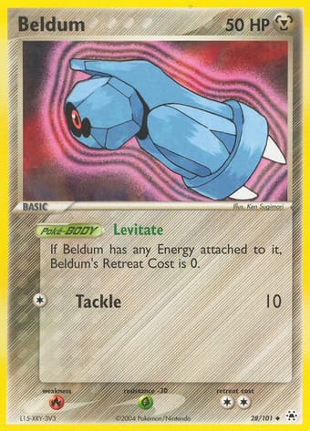 Beldum EX Hidden Legends Pokemon Card