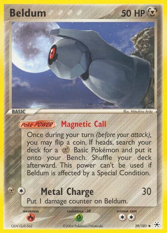 Beldum EX Hidden Legends Pokemon Card