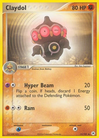 Claydol EX Hidden Legends Pokemon Card
