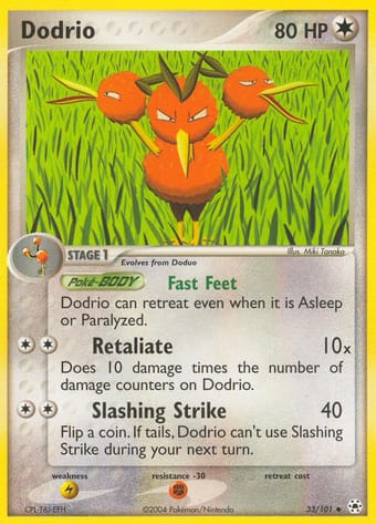 Dodrio EX Hidden Legends Pokemon Card