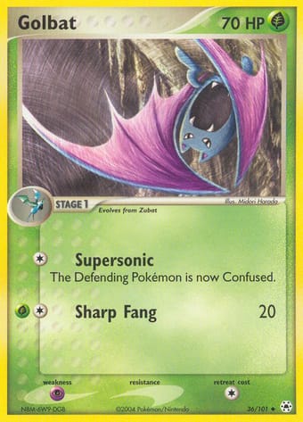 Golbat EX Hidden Legends Pokemon Card