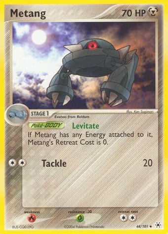 Metang EX Hidden Legends Pokemon Card