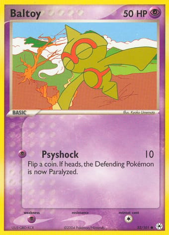 Baltoy EX Hidden Legends Pokemon Card