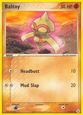 Baltoy EX Hidden Legends Pokemon Card