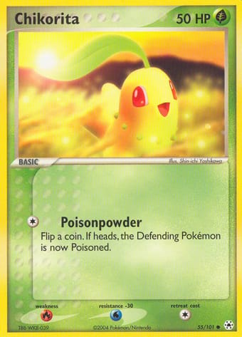 Chikorita EX Hidden Legends Pokemon Card